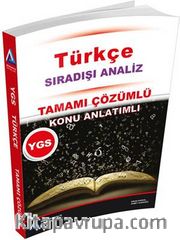 YGS Türkçe Tamamı Çözümlü Konu Özetli
