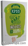 2017 KPSS ÖABT İngilizce Öğretmenliği Tamamı Çözümlü 10 Deneme Sınavı 