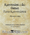 Kanunnamei Ali Osman Fatih Kanunnamesi