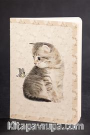 Akıl Defteri - Dokun ve Hisset Serisi - Kedi - Kelebek (10 Adet Defter)