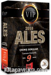 2018 ALES VIP Son 9 Sınav Tamamı Çözümlü Çıkmış Sorular