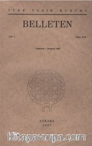 Belleten Sayı: 3 - 4 Cilt: 1