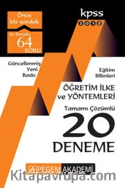 2018 KPSS Eğitim Bilimleri Öğretim İlke ve Yöntemleri Tamamı Çözümlü 20 Deneme