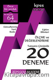 2018 KPSS Eğitim Bilimleri Ölçme ve Değerlendirme Tamamı Çözümlü 20 Deneme