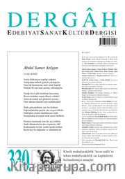 Dergah Edebiyat Sanat Kültür Dergisi Sayı 330 Ağustos 2017