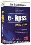 2016 EKPSS Lise Ön Lisans Adayları İçin Konu Kitabı 