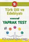 9. Sınıf Türk Dili ve Edebiyatı Çek Kopar Yaprak Test