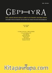 Gephyra Sayı 14 / Volume 14 - 2017