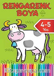 Rengarenk Boya -4 / 4-5 Yaş Yeşil Kitap