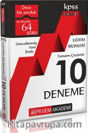 2018 KPSS Eğitim Bilimleri Tamamı Çözümlü 10 Deneme