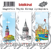 Magnetli Büyük Kitap Ayraç / İstanbul Temalı (3 Adet)