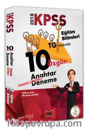 2018 KPSS Eğitim Bilimleri Tamamı Çözümlü 10 Özgün Anahtar Deneme