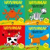 Hayvanlar Eğlenceli Şekiller Set (4 Kitap)