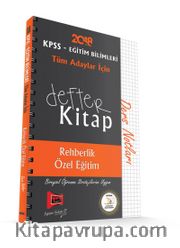2018 KPSS Eğitim Bilimleri Tüm Adaylar İçin Defter Kitap Rehberlik Özel Eğitim Ders Notları