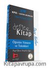2018 KPSS Eğitim Bilimleri Tüm Adaylar İçin Defter Kitap Öğretim Yöntem ve Teknikleri Ders Notları