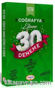 2018 KPSS Genel Kültür Coğrafya Efsane 30 Deneme