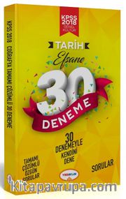 2018 KPSS Genel Kültür Tarih Efsane 30 Deneme