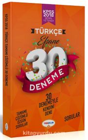 2018 KPSS Genel Yetenek Türkçe Efsane 30 Deneme