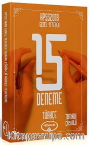 2018 KPSS Genel Yetenek Türkçe 15 Deneme