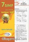 7. Sınıf Fen ve Teknoloji Yaprak Test