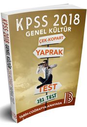 2018 KPSS Genel Kültür Çek Kopar Yaprak Test