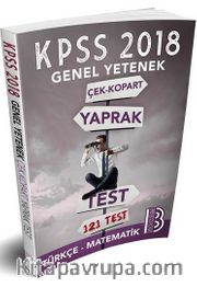  2018 KPSS Genel Yetenek Çek Kopar Yaprak Test