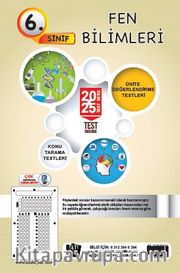 6. Sınıf Fen Bilimleri   20x25 Test Soru Föy Yapraktest