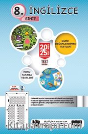 8. Sınıf İngilizce 20x25 Test Soru Föy Yaprak Test