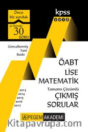 2018 KPSS ÖABT Lise Matematik Tamamı Çözümlü Çıkmış Sorular