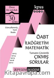 2018 KPSS ÖABT İlköğretim Matematik Tamamı Çözümlü Çıkmış Sorular