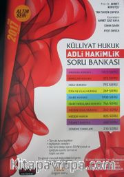 2017 İdari Hakimlik Soru Bankası Külliyat Hukuk-İktisat-Maliye(9 Kitap)