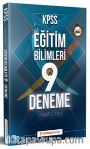 2018 KPSS Eğitim Bilimleri 9 Deneme Tamamı Çözümlü