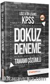 2018 KPSS Genel Yetenek Genel Kültür Lise Ön Lisans Dokuz Deneme Tamamı Çözümlü