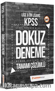 2018 KPSS Genel Yetenek Genel Kültür Lise Ön Lisans Dokuz Deneme Tamamı Çözümlü