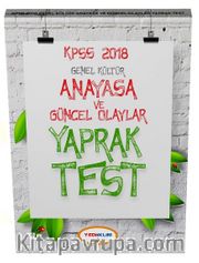 2018 KPSS Genel Kültür Anayasa ve Güncel Olaylar Çek Kopart Yaprak Test