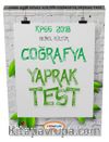 2018 KPSS Genel Kültür Coğrafya Çek Kopart Yaprak Test