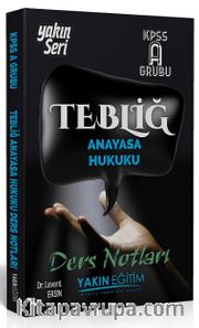 2018 KPSS A Grubu Tebliğ  Anayasa Hukuku Ders Notları
