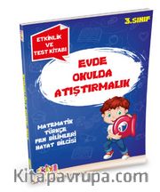 3. Sınıf Evde Okulda Atıştırmalık Etkinlik ve Test Kitabı