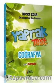 2018 KPSS Ortaöğretim Ön Lisans Coğrafya Çek Kopar Yaprak Test