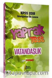 2018 KPSS Ortaöğretim Ön Lisans Vatandaşlık Çek Kopar Yaprak Test