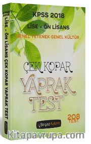 2018 KPSS Lise Ön Lisans Genel Yetenek Genel Kültür Çek Kopar Yaprak Test