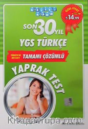 Son 30 Yıl YGS Türkçe Tamamı Çözümlü Yaprak Test