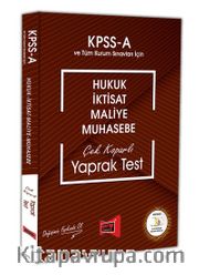 2018 KPSS A Grubu Hukuk - İktisat - Malliye - Muhasebe Çek Koparlı Yaprak Test