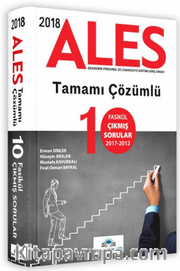 2018 ALES Tamamı Çözümlü 10 Fasikül Çıkmış Sorular