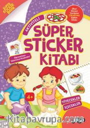 Aktiviteli Süper Sticker Kitabı /Yiyecekler İçecekler