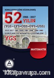 YGS 52 Yılın Matematik Soruları ve Ayrıntılı Çözümleri