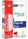 2018 ÖABT Rasyonel İlköğretim Matematik Öğretmenliği Yaprak Test