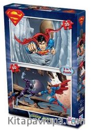 Süperman Puzzle İkisi Bir Arada 35+60 Parça