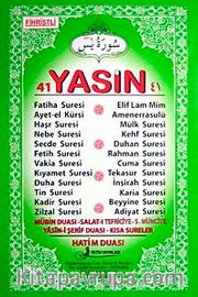 41 Yasin Fihristli (Rahle Boy) Yeşil Kapak