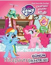 MLP Günün Macerası Evcil Pony ille Dostları Çıkartmalı Boyama